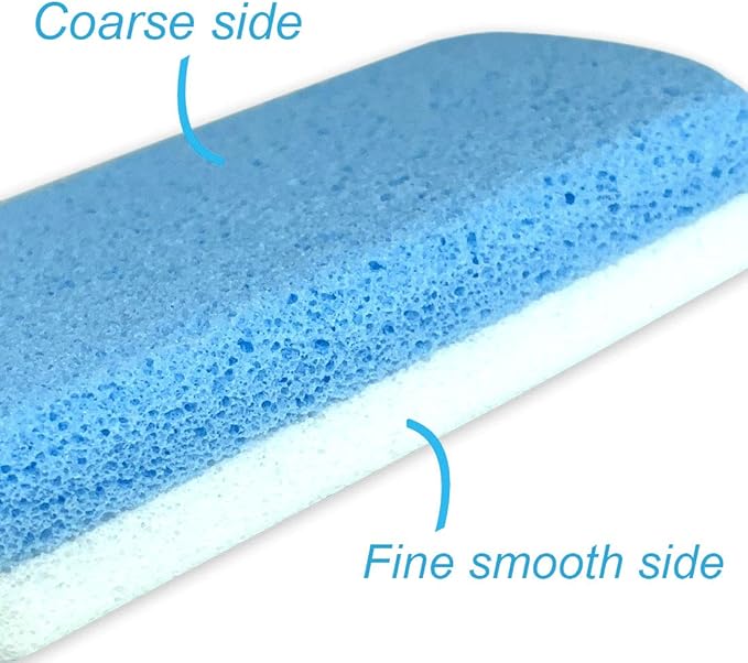 Maryton Glass Pumice Stone for Feet, Callus Remover and Foot Scrubber & Pedicure Exfoliator Tool Pack of 2