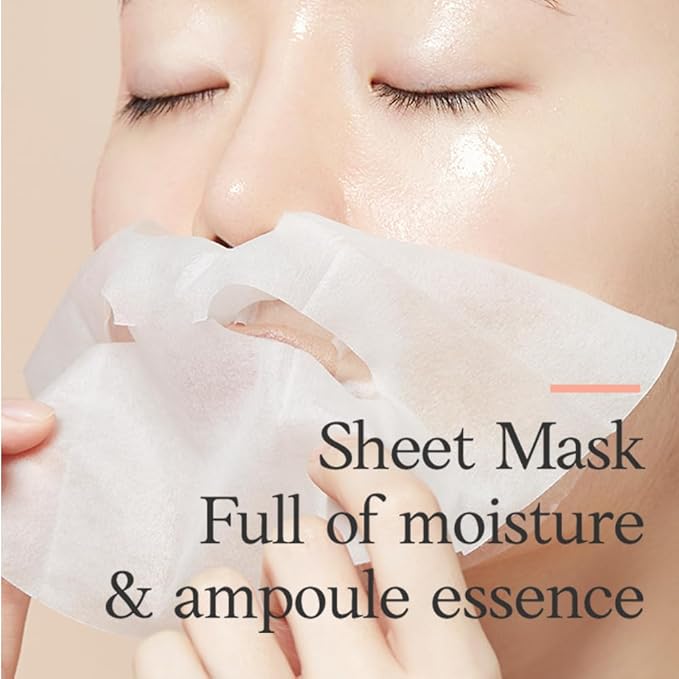 ETUDE Moistfull Collagen Sheet Mask 5pcs SET, Face Mask, Face Moisturizer, Super Collagen Water, Lupinus Albus Protein, Vegan Certified, Sensitive Skin, Deep Hydration, Korean Skin Care, Beauty