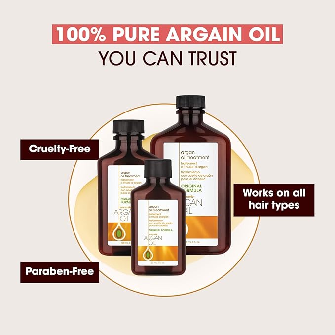 One 'N Only Argan Oil Hair Treatment - Lightweight & Hydrating Hair Oil for Natural, Wigs & Extensions - Shine Enhancing, Heat Protectant & Frizz Control (2 oz)