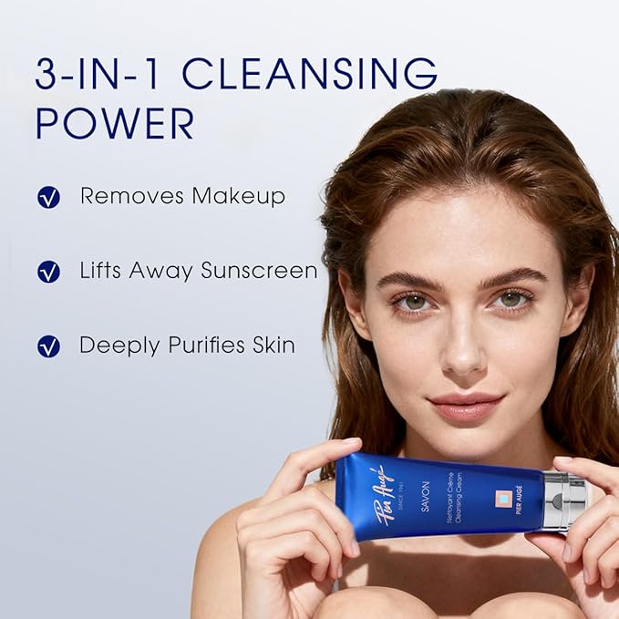 Pier Auge Savon Facial Cleanser, Hydrating Face Wash—Lauryl Glucoside, Trehalose,Hyaluronic Acid, Gentle Makeup Remover, Soothing Antioxidant for Glowing Skin, Gentle Face Cleanser(100ml/3.38 fl.oz.)