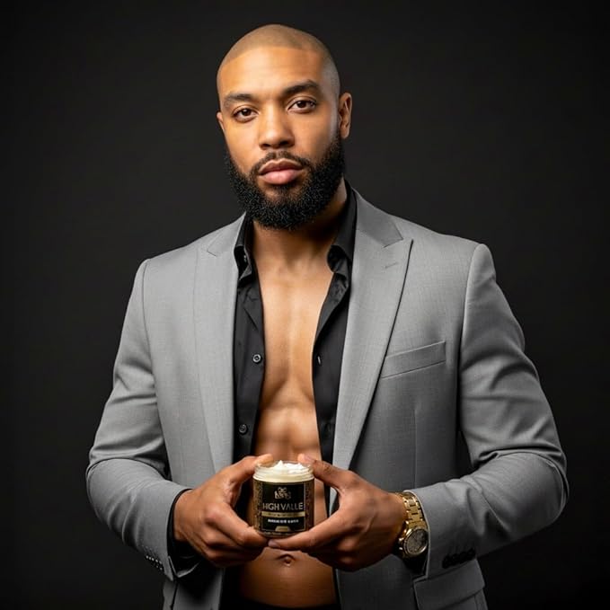 KXNG Cosmetics Shea Body Butter Cream – 4oz | Organic Body Butter for Men & Women with Shea, Cocoa, Mango & Coconut Oil | Deep Moisturizing Cream for Hands, Feet & All Skin Types – High Value