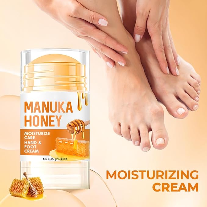 60% Urea Hydrating and Anti-Cracking Foot Cream, Moisturising and Relieves Cracking and Dryness Foot Cream for Cracked Heels,Hands,Knees,Exfoliating Moisturizer (Yellow*2, one size)