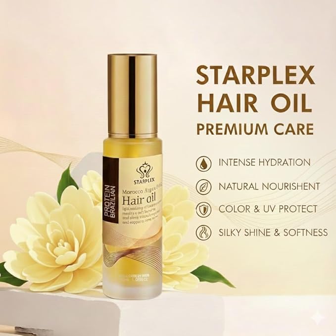 Morocco Argan Oil for Hair Treatment - Deep Moisturizing Hair Oil for Dry Damaged Hair - Natural Hair Care Oil for Soft Bonding and Shine Intensifying - 50ml