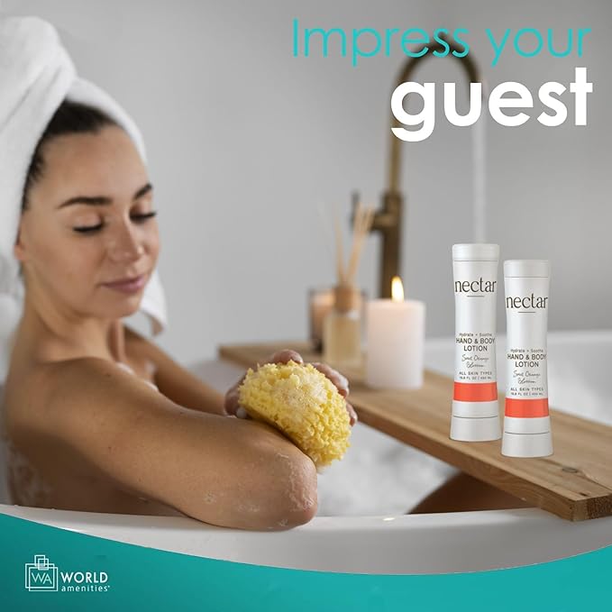 World Amenities Nectar Squeeze Cartridge Hand and Body Lotion - Moisturizing Lotion in a Squeeze Bottle