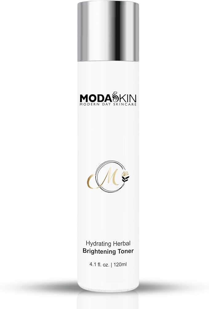 Hydrating Herbal Brightening Toner, Herbal Extract & Antioxidant, Witch Hazel to Brighten & Restore Your Skin's Natural Glow, 4.1 Oz