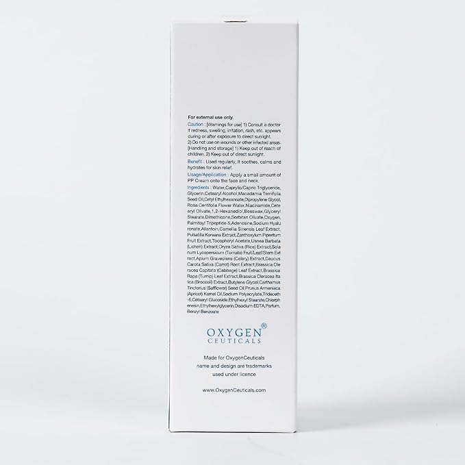 OxygenCeuticals PP Cream – Recovery Cream with Palmitoyl Tripeptide-5, Niacinamide & Adenosine, Moisturizing & Skin Barrier Support for Sensitive Skin. 1.69 fl.oz (50ml)