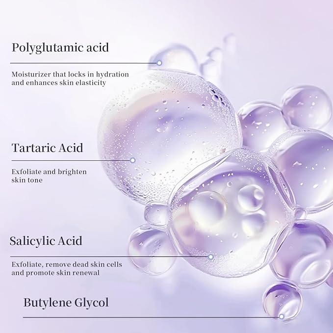 Exfoliating Peeling Gel, Acid Peel Face & Body Exfoliant Scrub, Soft Skin Cleansing Wash, Remove Dead Skin Cells for Men and Women(1 box per pack)