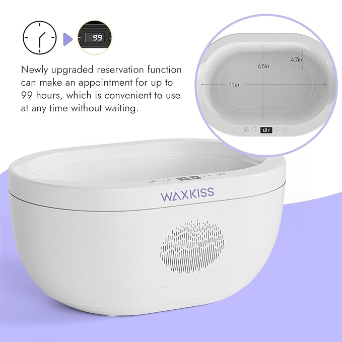 Paraffin Wax Machine for Hand and Feet with Paraffin Wax Refills moisturizing, 3000ml Safety Hand wax Paraffin Machine for Reservation Paraffin Wax Bath Warmer