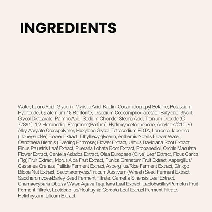 Kopher Clay Prime Pack to Foam [4ever Edition] Facial Cleanser: Hydrating & Purifying Cleanser for Sensitive Skin - Makeup Remover, pH Balanced, Korean Skincare (2.7 fl.oz.)