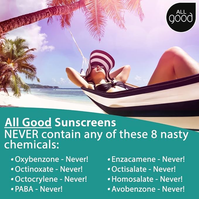 All Good Tinted Mineral Sport Sunscreen Lotion for Face & Body - UVA/UVB Broad Spectrum, SPF 30, Coral Reef Friendly, Water Resistant, Coconut Oil, Jojoba Oil, Shea Butter, Aloe (3 oz)(3-Pack)