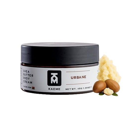 Kaeme Urbane African Whipped Shea Butter Handmade From Raw Organic Body Butter,Plant based Cleanser,Deep Hydration for Dry Skin,Hair Repair, Free of Parabens,Sulfate,Phthalate and Dye (3.4oz/100g jar)