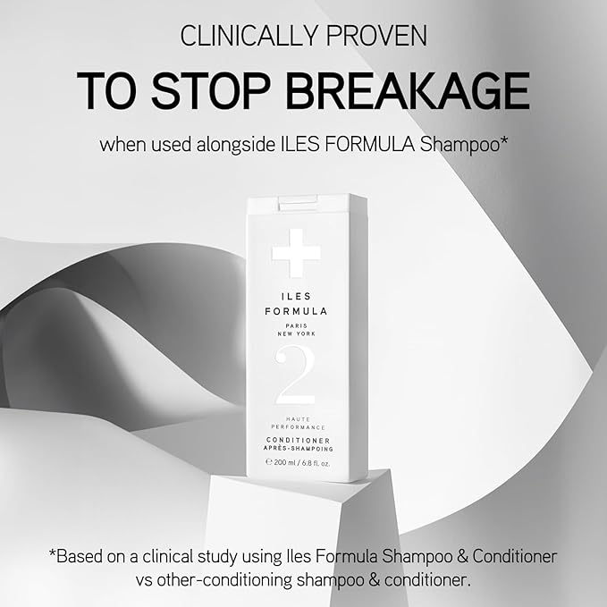 ILES FORMULA Moisturizing Shampoo & Conditioner Set for Dry, Damaged & Frizzy Hair - Sulfate Free Shampoo & Conditioner – Salon Grade, Color Safe, Hydrating Formulas to Control Humidity (200mL)