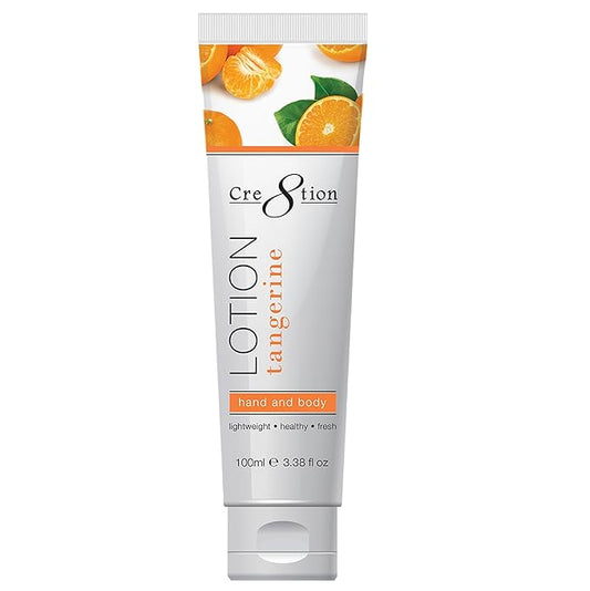 Cre8tion Spa Tangerine Hand & Body Lotion, Luxurious Lightweight Moisturizer for Silky, Smooth Skin, 3.3 Fl Oz