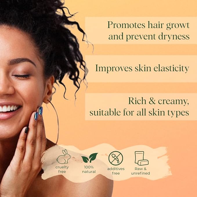 Mango Butter Raw Organic Unrefined Natural Pure Skin & Hair Moisturizer, Cold Pressed, Use with Shea in DIY Whipped Body Butter, Soap Making, Mango Seed Body Lotion, Lip Balm Hand Cream 16oz Block