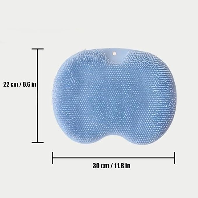 Silicone Shower Foot Scrubber Mat, 2025 New Silicone Foot Scrubber for Shower, Back Massage Pad with Suction Cups Non-Slip Exfoliating (Green,1)