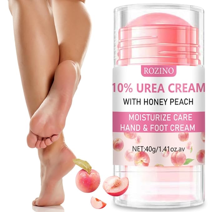 Peach Hand and Foot Cream Stick, Nourishing Foot Balm Moisturizer with Honey Hydrates and Repairs Dry Cracked Feet Hand & Nail Rough Heels and Soothing Skin Care for Women and Men - 1.41oz