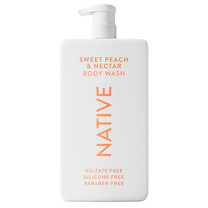 Native Sulfate Free Body Wash Contains Naturally Derived Ingredients | for Women & Men| Sweet Peach & Nectar, 36 oz