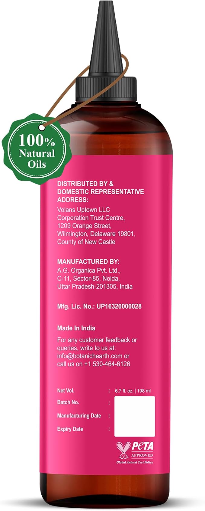 Botanic Hearth Hibiscus & Silk Protein Hair Oil (6.7 Fl Oz) |Nourishing and Strengthening Hair Treatment for Thicker, Healthier|Looking Hair | Paraben Free | Suitable for All Hair Types