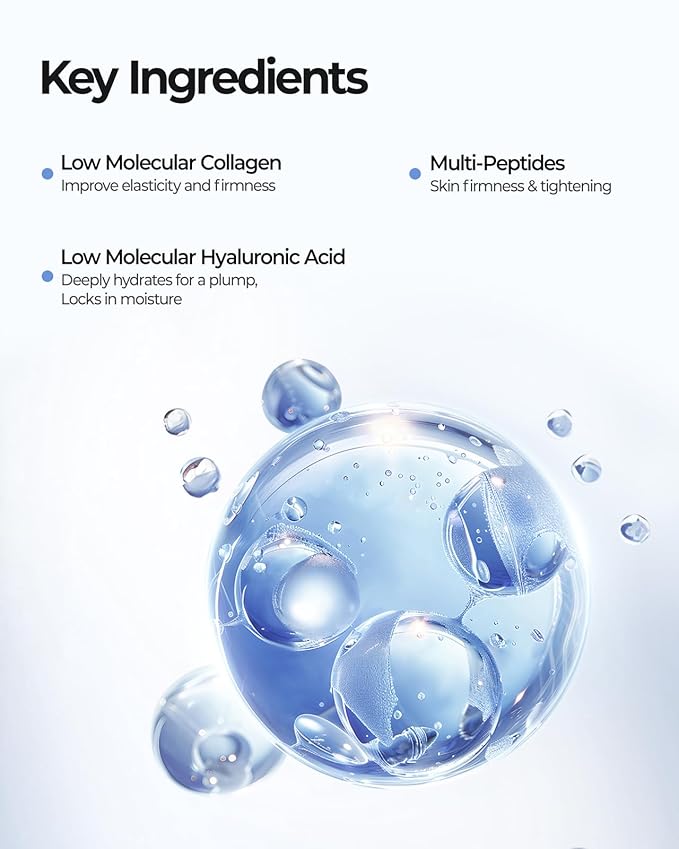 6 Pcs Bio-Collagen Face Mask, Overnight Hydrating Hydrogel Face Masks for All Skin Types - Fine Lines, Elasticity, Pore Minimizing, Firming, Glass Skin Korean Skin Care