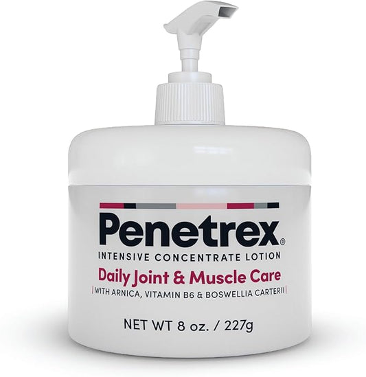 Penetrex Joint & Muscle Therapy Lotion - Soothing Relief for Back, Neck, Hands & Feet - Maximum Strength Premium Whole Body Recovery Rub with Arnica, Vitamin B6, MSM & Boswellia, 8 fl oz