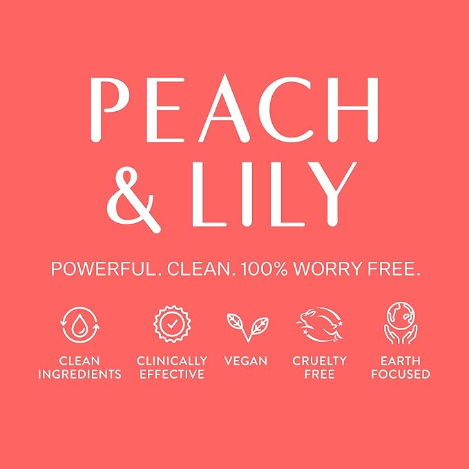 Peach & Lily - Glass Skin Refining Serum for Face (1.35 ounces) - Hyaluronic Acid Niacinamide Serum - Sensitive Skin - Vitamin B3, Peach & Yam, Peptides - Self Care, Vegan, Cruelty Free, Korean Beauty