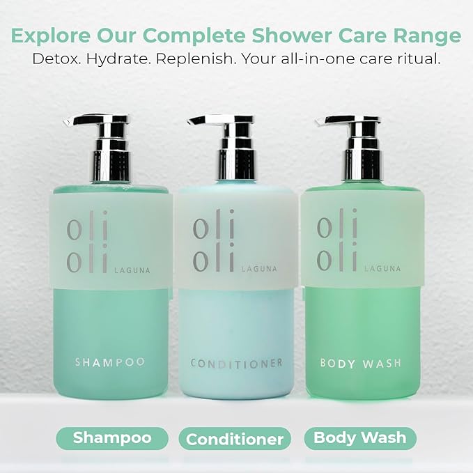 OLIOLI Revitalizing Body Wash 15.2oz | Detoxifying Aloe Vera with Pro-Vitamin B5 & Botanicals | Daily Hydrating Cleanser for All Skin Types | Deep Cleansing Body Wash for Dry & Sensitive Skin