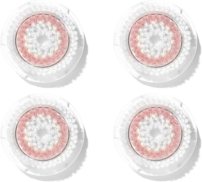 Deep Pore Face Cleansing Brush Head Replacements Compatible with Clarisonic Mia 1, Mia 2, Alpha Fit, 4 Pack