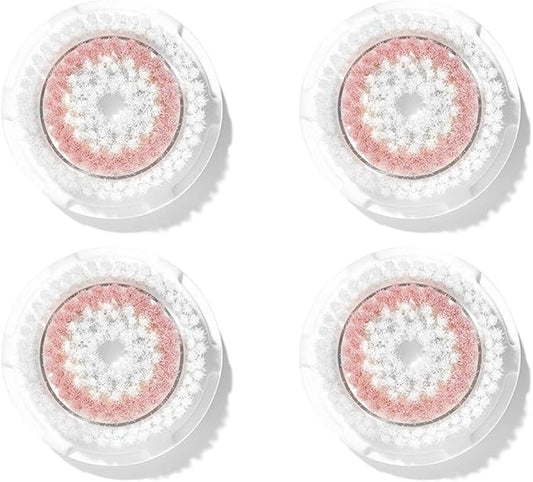 Deep Pore Face Cleansing Brush Head Replacements Compatible with Clarisonic Mia 1, Mia 2, Alpha Fit, 4 Pack