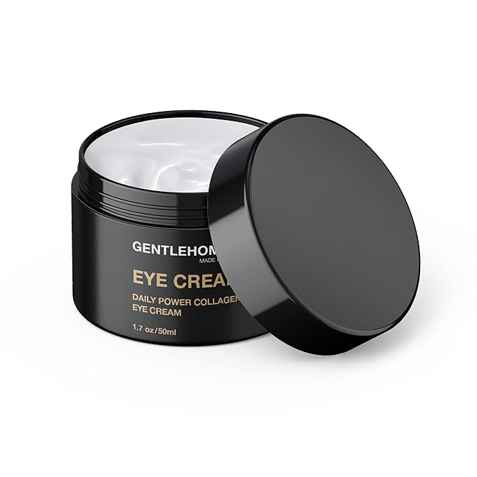 Gentlehomme - Collagen Eye Cream - Men’s Eye Cream - With Collagen, Hyaluronic Acid & Caffeine - Helps Smooth, Restore & Hydrate Under Eyes - For Wrinkles & Dark Circles -All Skin Types -Vegan - 1.7oz