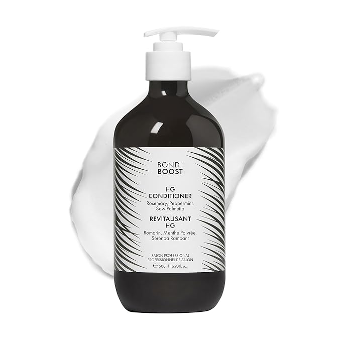 BONDIBOOST HG Anti-Thinning Hair Conditioner [16.90 fl oz] - Hydrating Hair Conditioner with Aloe Vera, Rosemary & Saw Palmetto, Promotes Thicker + Stronger-Looking Hair for Men & Women, Sulfate-Free
