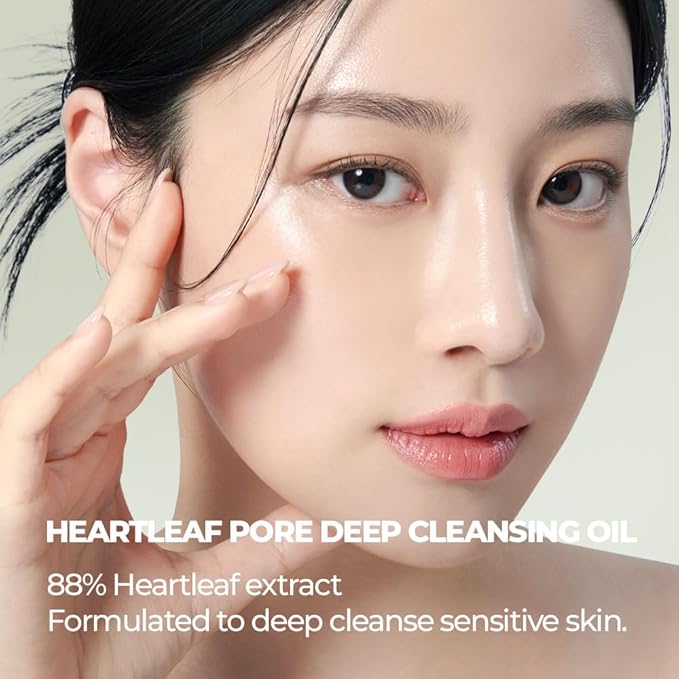 JMsolution Heart Leaf Skin Care Bundle Sunscreen SPF 50, Cleansing Oil with with Heart Leaf & Centella Asiatica
