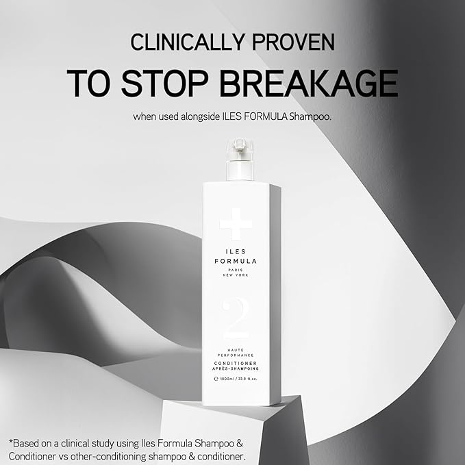 ILES FORMULA Conditioner for Dry, Damaged, Color Treated Hair – Deeply Moisturizing & Hydrating Hair Repair, Anti-Frizz, Silicone & Sulfate Free Professional Conditioner for Women, Salon Grade (1L)