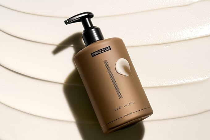 HygieneLab Body Lotion for Men – EWG Verified, Ultra Hydrating, Non-Toxic, Fast-Absorbing, Fragrance-Free, Unscented, Paraben-Free, Sulfate-Free, Daily body lotion for Dry Skin & Sensitive Skin, 12oz