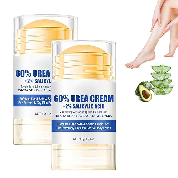 Hydrating and Anti-Cracking Foot Cream, 2025 Moisturising and Relieves Cracking and Dryness Foot Cream, Hand and Foot Repair Cream for Women & Men Callused, Feet, Knee, Elbow, Hand (White-2PCS, #01)