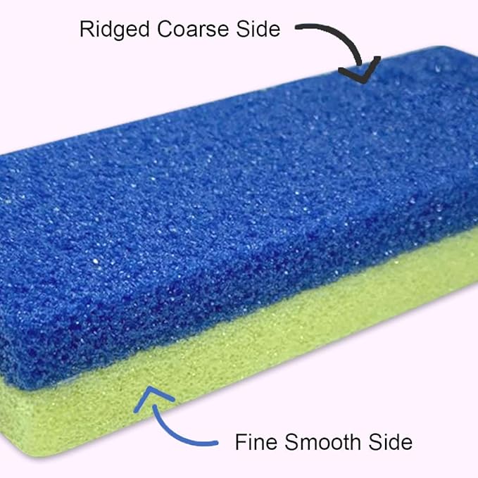 Maryton Foot Pumice Stone for Feet Hard Skin Callus Remover and Scrubber (Pack of 4) (Yellow)