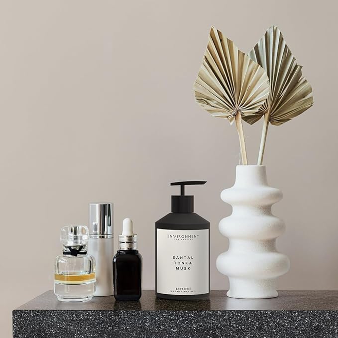 ENVIRONMENT Inspired by 5-Star Resort 1HT, 300ml Luxury Scented Lotion (Santal | Musk) Bathroom Luxury, Men & Women High-End Body Lotion, Hand Cream, Dry Skin Treatment