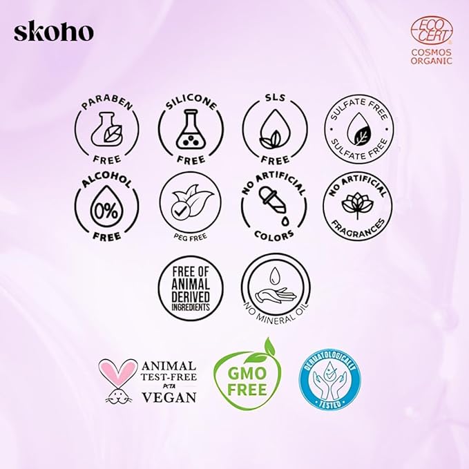 98.046% Natural Refreshing Bodywash | Gentle Cleansing & Moisturizing | COSMOS Certified with Aloe Vera & Super Berries | Paraben & Sulphate Free| 250 ml (Pack of 1)