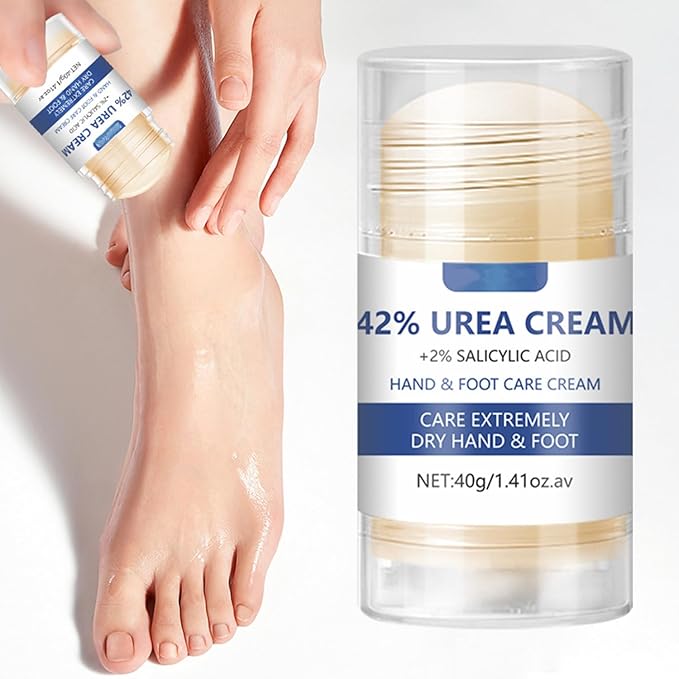 2Pcs 42% Urea 2% Salicylic Acid Hydrating and Anti-Cracking Foot Cream,Upgraded Hand and Foot Cream Urea Moisturizer, Hydrate & Nourish Foot Care, Soften Skin Exfoliate Dead Skin