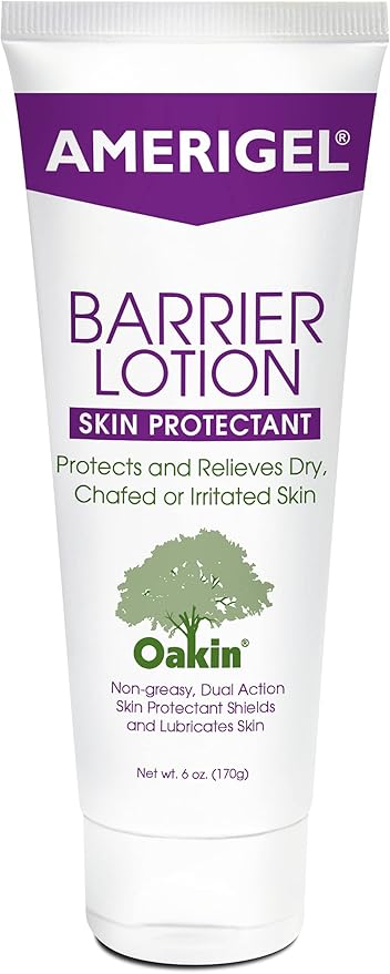 AMERIGEL Barrier Lotion (6 oz.) - Skin Protectant to Protect Chafed, Cracked, and Chapped Skin