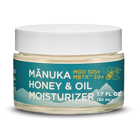 MELORA Manuka Honey Moisturizing Face Cream (1.7 Oz) - Face Moisturizer with Manuka Honey & Oil for Dry or Sensitive Skin - Anti-Aging Cream Facial Moisturizer for Women & Men