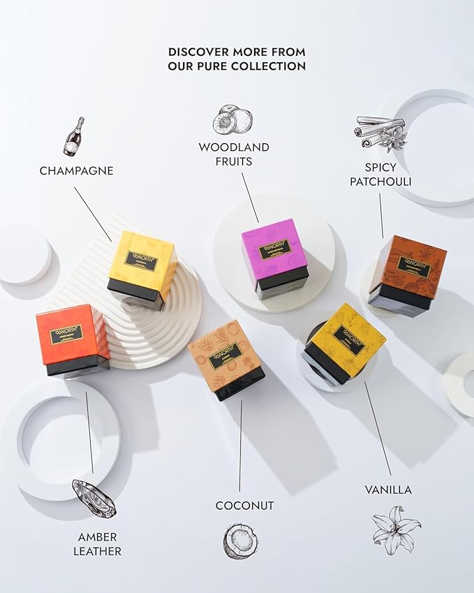 96NORTH | Spicy Patchouli Candle | 100% Soy Wax | One Wick Candle Jar | Non Toxic | Up to 35 Hours Burning Time | Aromatherapy Gift for Men and Women