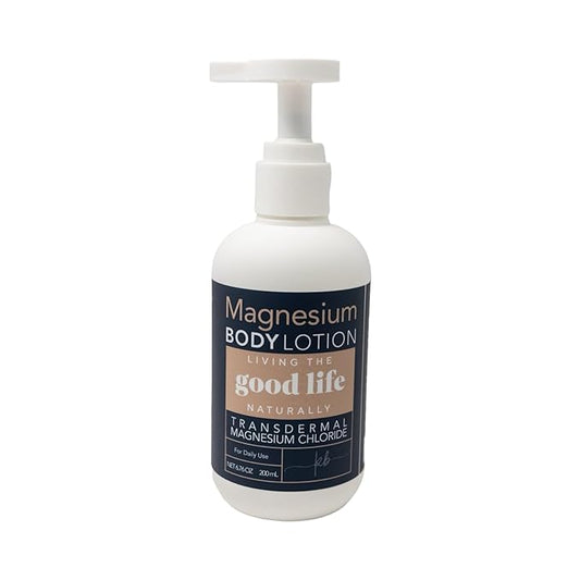 Magnesium Body Lotion - Transdermal Magnesium Lotion Handmade in the USA with Vitamin E, Jojoba Oil, Cocoa Butter, and Magnesium Chloride for Sensitive Skin (BOTTLE COLOR MAY VARY) - 6.76 oz