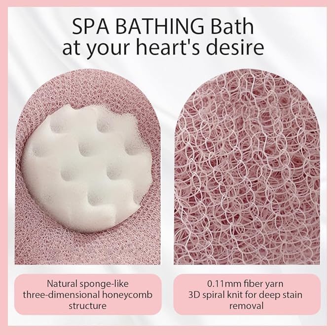 Super Soft Sunflower Suction Cup Bath Ball, 2025 New Bath Cleaning Brush, 2-in-1 Sponge Mesh Pouf Ball Body Scrubber, Shower Gloves Exfoliating Accessories for Men and Women (Apricot+Green)