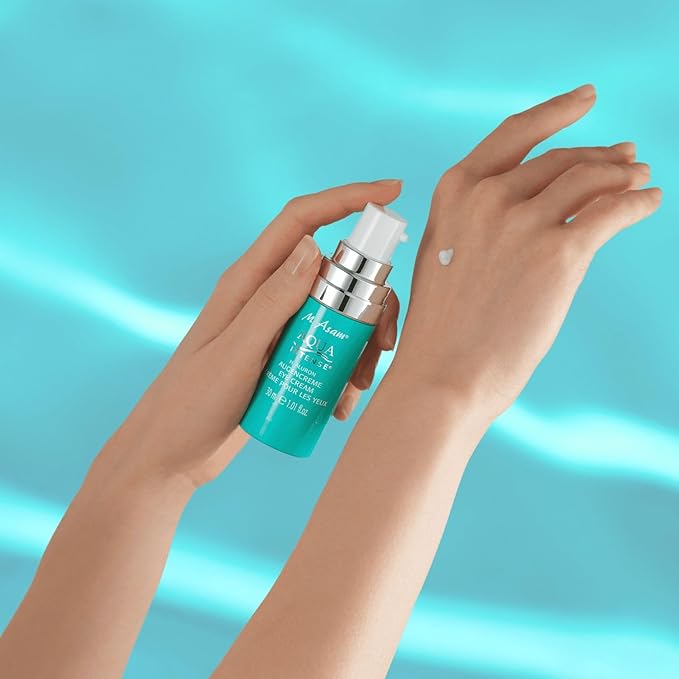 M. Asam AQUA INTENSE Eye Cream (1.01 Fl Oz) – Skin Care with Hyaluronic Acid, Under Eye Cream for Dark Circles, Puffiness & Bags, Hydrating Face Moisturizer for Wrinkles