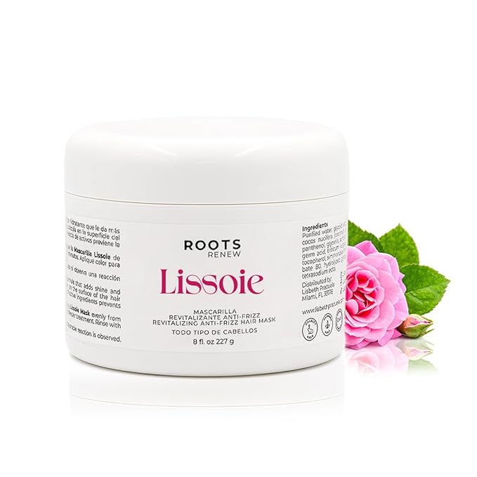 Revitalizing Anti-Frizz Hair Mask 8 fl oz | Deep Conditioner for Dry Damaged Color-Treated Hair | Collagen, Keratin & Coconut Oil | UV Shield | Sulfate-Free, Paraben-Free, Cruelty-Free