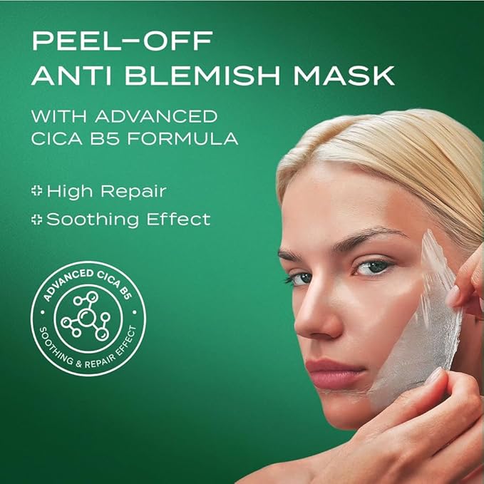 Face mask,Hyaluronic Acid & Panthenol,Cream Mask Cica,Korean skin care,Peel-Off Mask with Cica 70 Ml