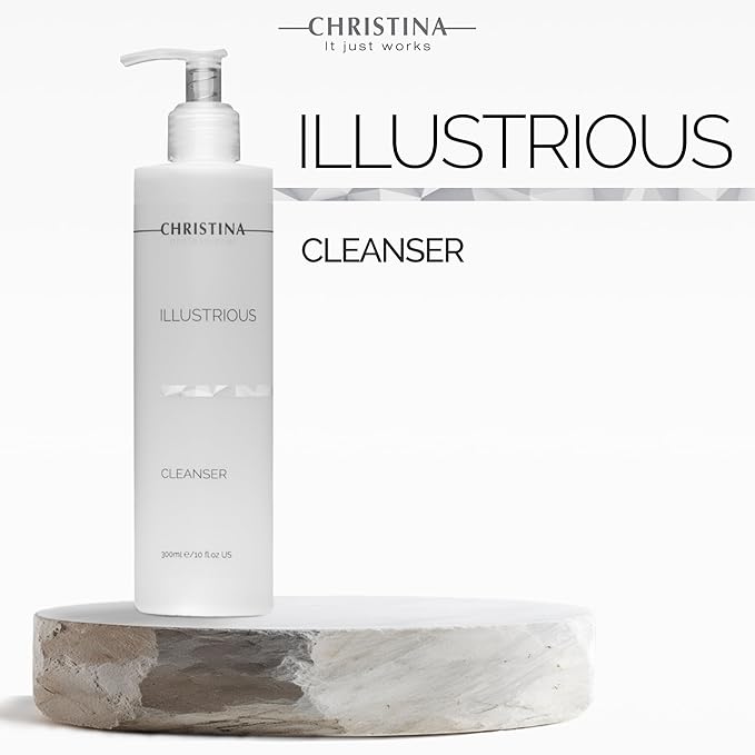 -CHRISTINA- Illustrious Refreshing AHA Facial Cleanser | Gentle Glycolic Acid Face Wash | Infused with Witch Hazel for Even Skin Tone & Radiance | For All Skin Types 300ml / 1 fl.oz