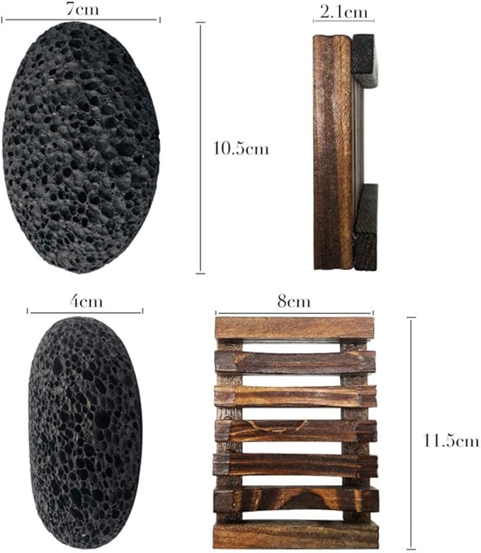 Pumice Stone for Foot, Natural Earth Lava Shower Pumice Stone Black, Exfoliating Rock for Feet, Pedicure Rocks, Stone for Skin Scrubber, Pedicure Exfoliator Tools Scrubber Health Foot Care