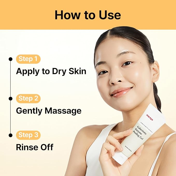 MANYO Galactomy Enzyme Peeling Gel, Face and Body Scrub, Dead Skin Remover, Blackhead Remover, Korean Exfoliating Gel, Korean Skin Care, 2.5fl oz (75ml)
