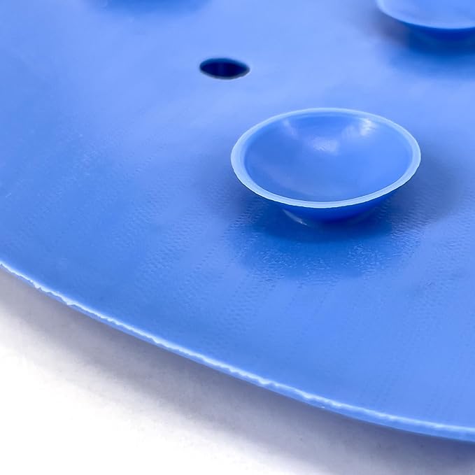 4-Pack Bath Scrubber Mat for Back Scrubbing and Foot Exfoliation - Dual-Use Shower Mats with Non-Slip Suction Cups - Soft, Durable, and Hygienic - Perfect for Full-Body Cleansing and Comfort